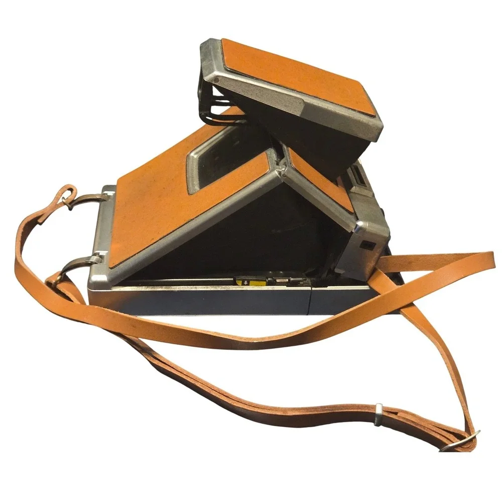 Polaroid SX-70 Alpha 1 Land Camera 1977 Tan Leather Silver Vintage Instant SLR